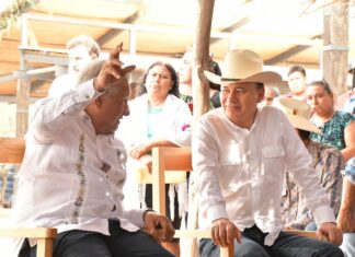 Junto al presidente Andrés Manuel López Obrador, el gobernador Alfonso Durazo supervisa avances del Plan de Justicia para el Pueblo Yaqui