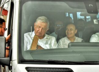 Supervisan gobernador Alfonso Durazo y presidente López Obrador proyecto de modernización de puertos fronterizos