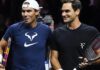 Nadal y Federer jugarán juntos por última vez este viernes