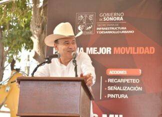 Invertirá Gobierno de Sonora 100 millones de pesos para rehabilitación de calles en Cajeme: gobernador Alfonso Durazo