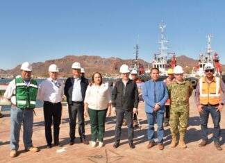 Supervisa gobernador Alfonso Durazo avances de la modernización del puerto de Guaymas