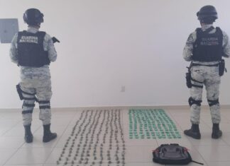 Asegura Mesa Estatal de Seguridad diferentes narcóticos en el Estado