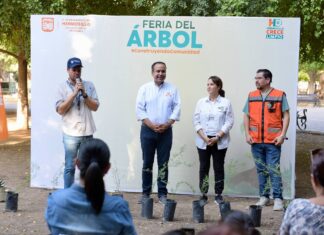 Impulsa Toño Astiazarán meta adicional de dotar y sembrar 10 mil árboles en Hermosillo este año