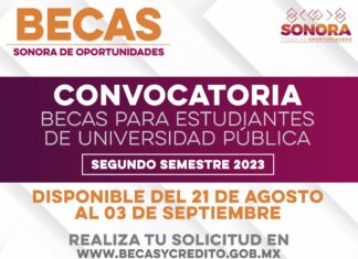Gobierno de Sonora invita a estudiantes de universidades públicas a solicitar la beca Sonora de Oportunidades