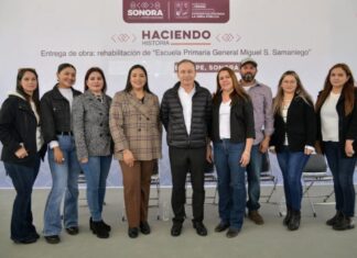 Brindamos espacios dignos para beneficio de las y los estudiantes de Bavispe: Alfonso Durazo