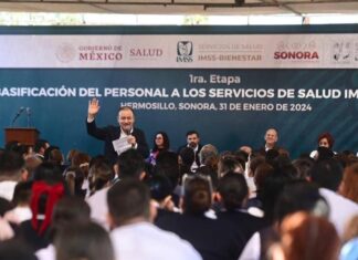 Entrega Gobernador Durazo más de mil bases a personal de salud e inaugura primera sala de hemodinamia en la entidad