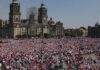 La marea rosa grita por la democracia y contra López Obrador
