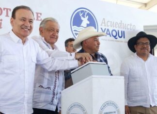 Cumplen Presidente López Obrador y Gobernador Durazo demanda histórica de llevar agua potable por primera vez a 50 comunidades Yaquis