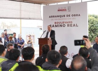 Encabeza Gobernador Durazo inicio de obras en parque industrial Kyungshin y beneficia a universitarios con becas en Cajeme