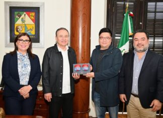 Sostiene Gobernador Durazo reunión con empresarios líderes en la fabricación de textiles