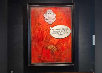 Activistas vandalizan cuadro; denuncian maltrato animal