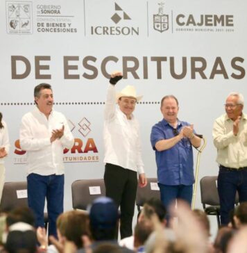 Responde Gobernador Durazo rezago de décadas en certeza jurídica a vecinos de Ampliación El Rodeo en Cajeme