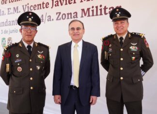 Encabeza Gobernador Durazo toma de protesta del nuevo comandante de la Cuarta Zona Militar