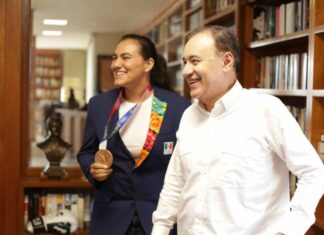 Destaca Gobernador Durazo medalla olímpica de Alejandra Valencia