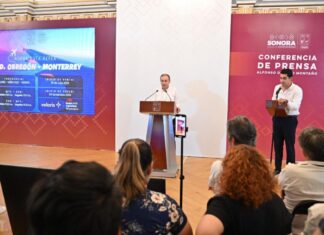 Anuncia Gobernador Durazo dos nuevas rutas aéreas para fortalecer actividad turística en Sonora