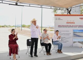Inaugura Gobernador Durazo prolongación del bulevar Serna en beneficio de habitantes del poniente de Hermosillo