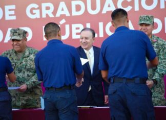 Refuerza Gobernador Durazo corporaciones de seguridad con 208 nuevos elementos