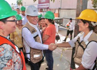 Supervisa Gobernador Durazo 75% de avance del Mercado Municipal