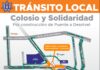 A partir del jueves 2 transitarán automovilistas por rutas alternas de Colosio y Solidaridad por inicio de obra de paso desnivel
