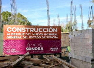 Gobernador Durazo avanza en construcción de albergue de Hospital General de Especialidades