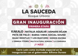 Gobierno de Sonora facilitará traslados gratuitos a la inauguración del Bosque Urbano La Sauceda en Hermosillo