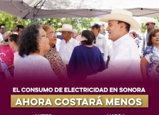 Cumple Gobernador Durazo ampliación a siete meses en subsidio de tarifa eléctrica en todo Sonora