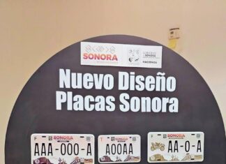 Presenta Gobierno de Sonora nueva imagen de placas vehiculares para el estado