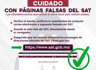 Alerta Unidad Cibernética posibles fraudes a través de páginas y correos electrónicos falsos del SAT