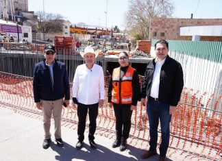 Avanza transformación de Nogales; Gobernador Durazo moderniza infraestructura hídrica, calles y vías ferroviarias
