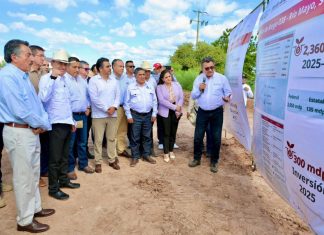 Cumple Gobernador Durazo a productores del Mayo y Yaqui con inicio de obras del Programa Nacional de Tecnificación de Riego