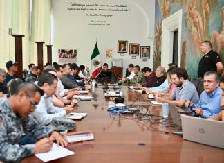 Instala Gobernador Durazo Comité Operativo de Emergencias para despliegue de acciones preventivas por huracán Lorena