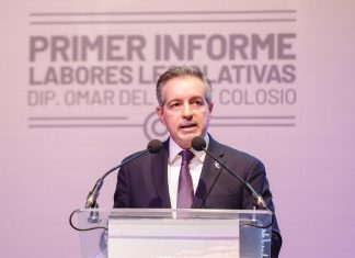 Diputado Omar Del Valle Colosio rinde su Primer Informe de Labores Legislativas en Hermosillo