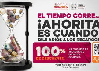 ¡Ahorita es cuando! Descuentos del 100 % en recargos durante el Buen Fin 2025: Gobierno de Sonora