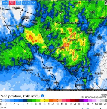 La CEPC reporta pronóstico de lluvias, descenso de temperaturas y posibles nevadas en zonas montañosas