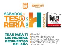 Tendrán Tesorería Municipal y Agua de Hermosillo descuentos este sábado 15 de noviembre