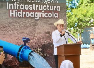Con el respaldo de la Presidenta Sheinbaum fortalecemos la infraestructura hidroagrícola en el sur del estado: Gobernador Durazo
