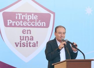 Gobernador Durazo arranca Macrocentro de Vacunación para aplicación de más de un millón de biológicos en temporada invernal
