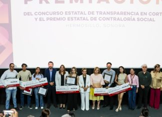 Gobierno de Sonora reconoce a ganadores de los concursos “Transparencia en Corto” y “Premio de Contraloría Social” 2025
