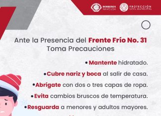 A partir de este viernes empezarán a sentirse en Navojoa los efectos de la tercera tormenta invernal