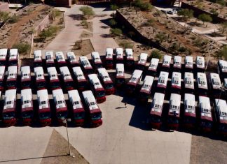 Gobernador Durazo entrega unidades para un transporte público más seguro y moderno, sin aumento a tarifas