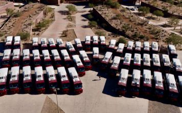 Gobernador Durazo entrega unidades para un transporte público más seguro y moderno, sin aumento a tarifas