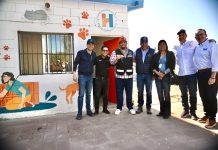Beneficia Toño Astiazarán a familias de Bahía Kino con modernización de plaza y Centro de Castración y Salud Animal