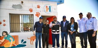 Beneficia Toño Astiazarán a familias de Bahía Kino con modernización de plaza y Centro de Castración y Salud Animal