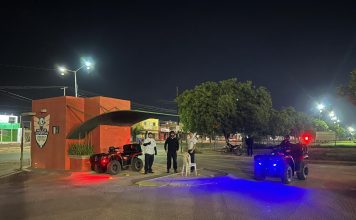 Navojoa pone en marcha nuevo operativo de vigilancia en unidad deportiva «Faustino Félix Serna»