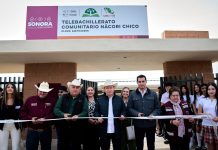 Entrega Gobernador Durazo telebachillerato en Nácori Chico y garantiza becas a estudiantes