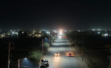 Avanza fuerte programa de iluminación de Periférico y Bulevares en Navojoa