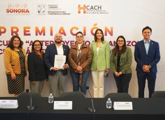 Gobernador Alfonso Durazo premia a ganadores del concurso “Anteproyecto Urbano Zona Cruz Gálvez en Hermosillo”