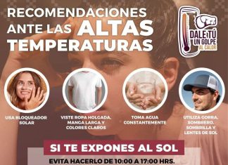 Llama Salud Sonora a protegerse ante altas temperaturas en la entidad