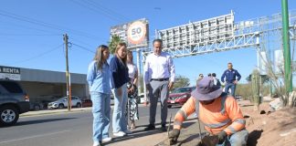 Mantiene Toño Astiazarán mejoramiento de vialidades en beneficio de hermosillenses