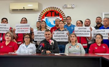 CTM Hermosillo convoca 40 mil trabajadores para conmemorar el Día del Trabajo